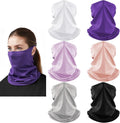 HONGTEYA 6 Pack Summer Neck Gaiter, UV Protection Cooling Face Mask Breathable Bandana Head Scarf Face Cover for Men Women