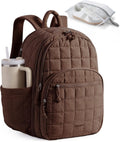 BAGSMART Travel Backpack for Women, 17.3" Carry on Backpack, Chocolate