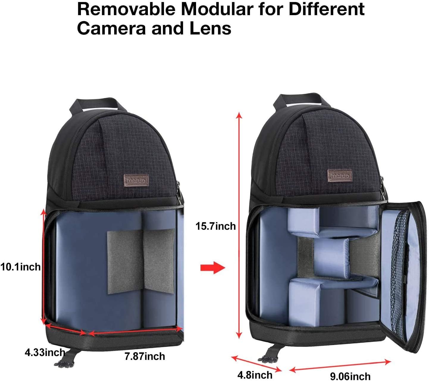 MOSISO Camera Sling Bag, Photography Shoulder Bag Compact Camera Backpack