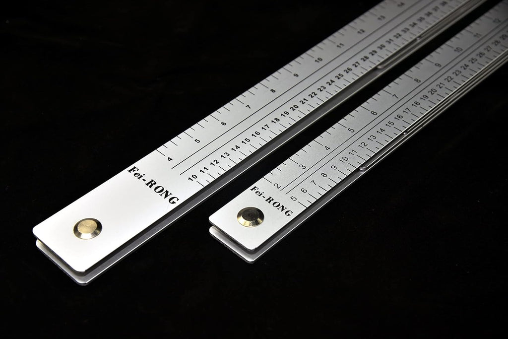 FEI-RONG 24 Folding Square - Aluminum & Carbon Steel Framing Square | 45-90 Degree Adjustable Angle Ruler for Roofing, Stair Work, Woodworking | Includes Carrying Case