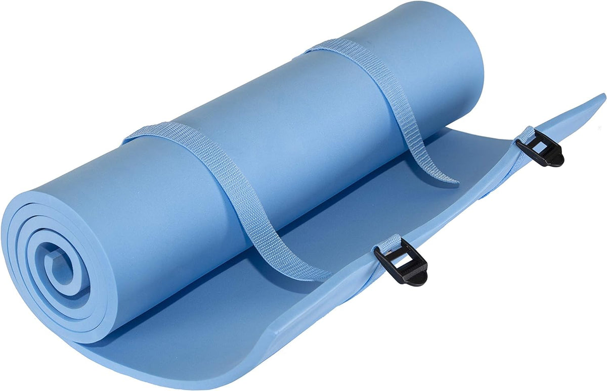 Stansport Pack Lite Camping & Backpacking Sleeping Pad – Lightweight Closed Cell Foam Mat – Waterproof & Puncture-Proof – Roll-Up Portable Design for Hiking & Outdoor Sleep – Straps Included