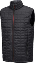 Little Donkey Andy Men's Puffer Vest, Lightweight Warm Sleeveless Jacket for Hiking Travel Golf Black/Gray S