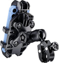 Motorcycle Phone Mount Holder with Vibration Dampener Anti-Shake 720° Adjustable for iPhone 16 Pro Max for Samsung 5.4''-6.9'' Phone Anti-Theft Dirt Bikes(Clamp Base 0.47-1.77" Handlebar)