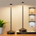 Cordless LED Table Lamps,Portable Battery Desk Lamp,2 Pack,Black