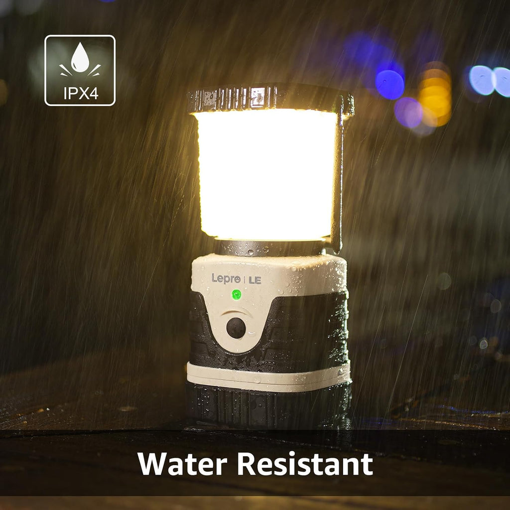 Lepro 1000LM LED Camping Lantern Rechargeable with 4 Light Modes, White