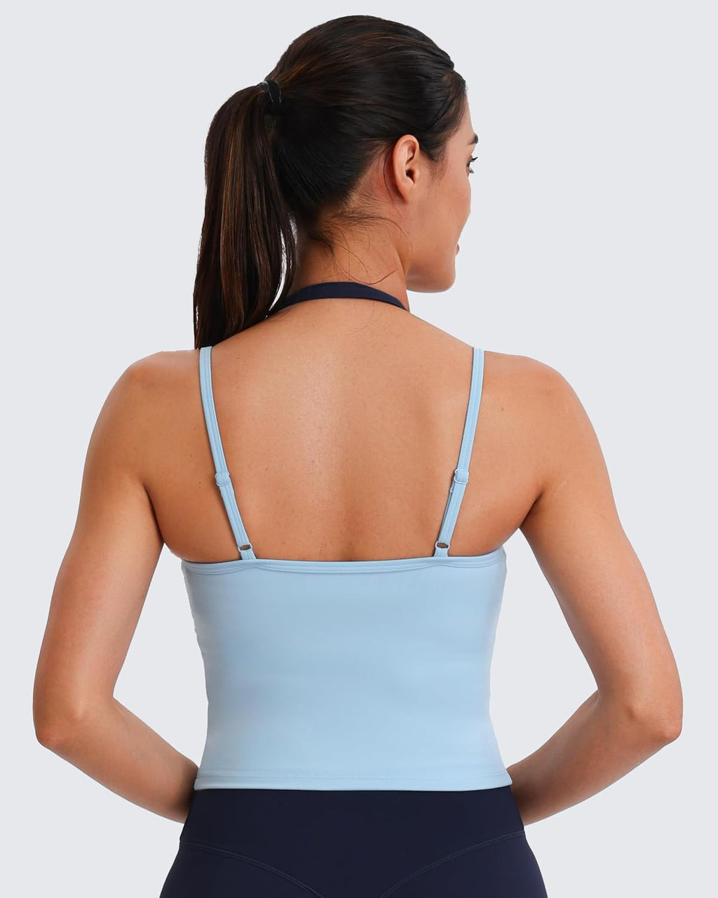 Aoxjox Women's Dual Core Bra & Tank Top Separable 2-Piece Set