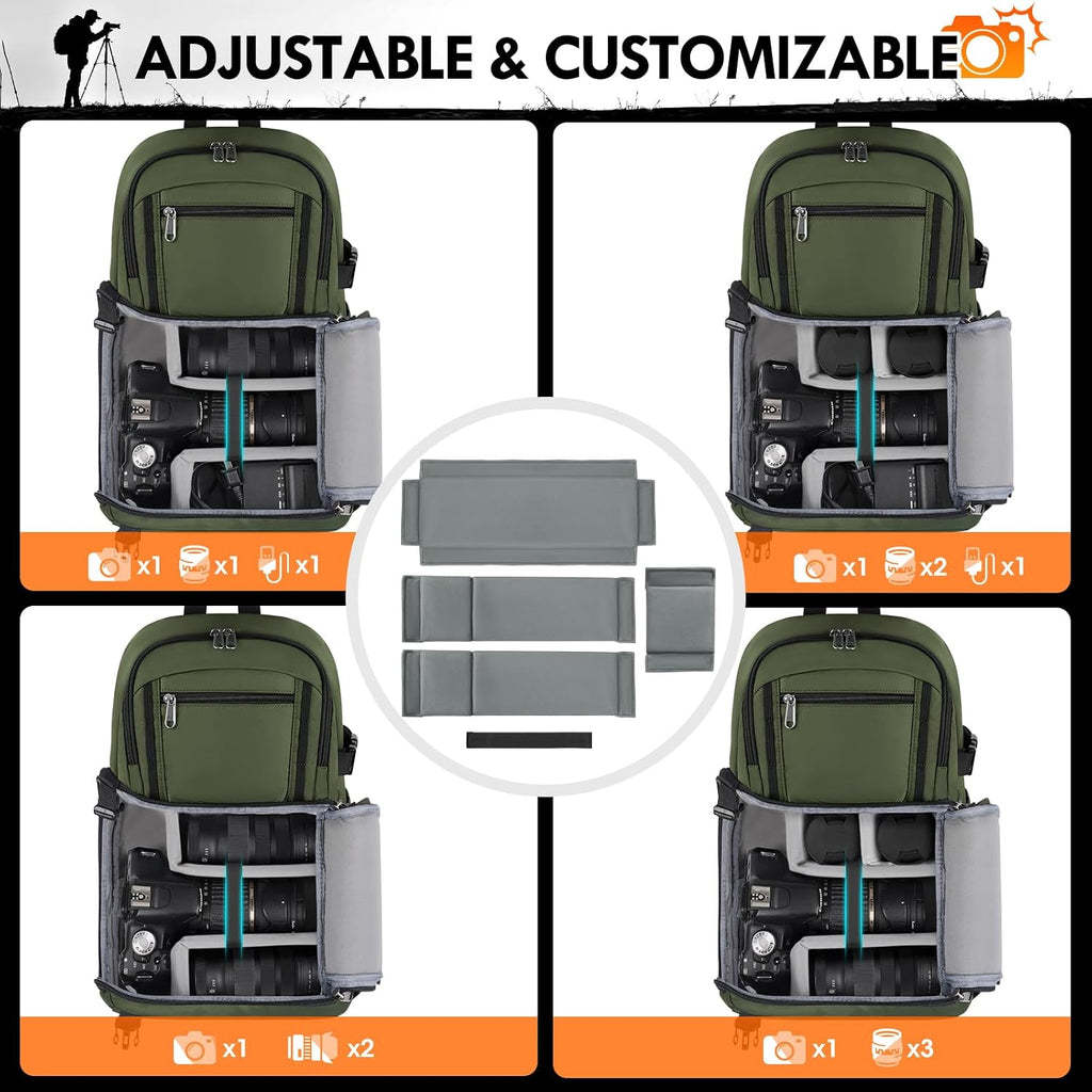 RAINSMORE Camera Sling Bag, Small Dslr/Mirrorless Camera Bag & Case