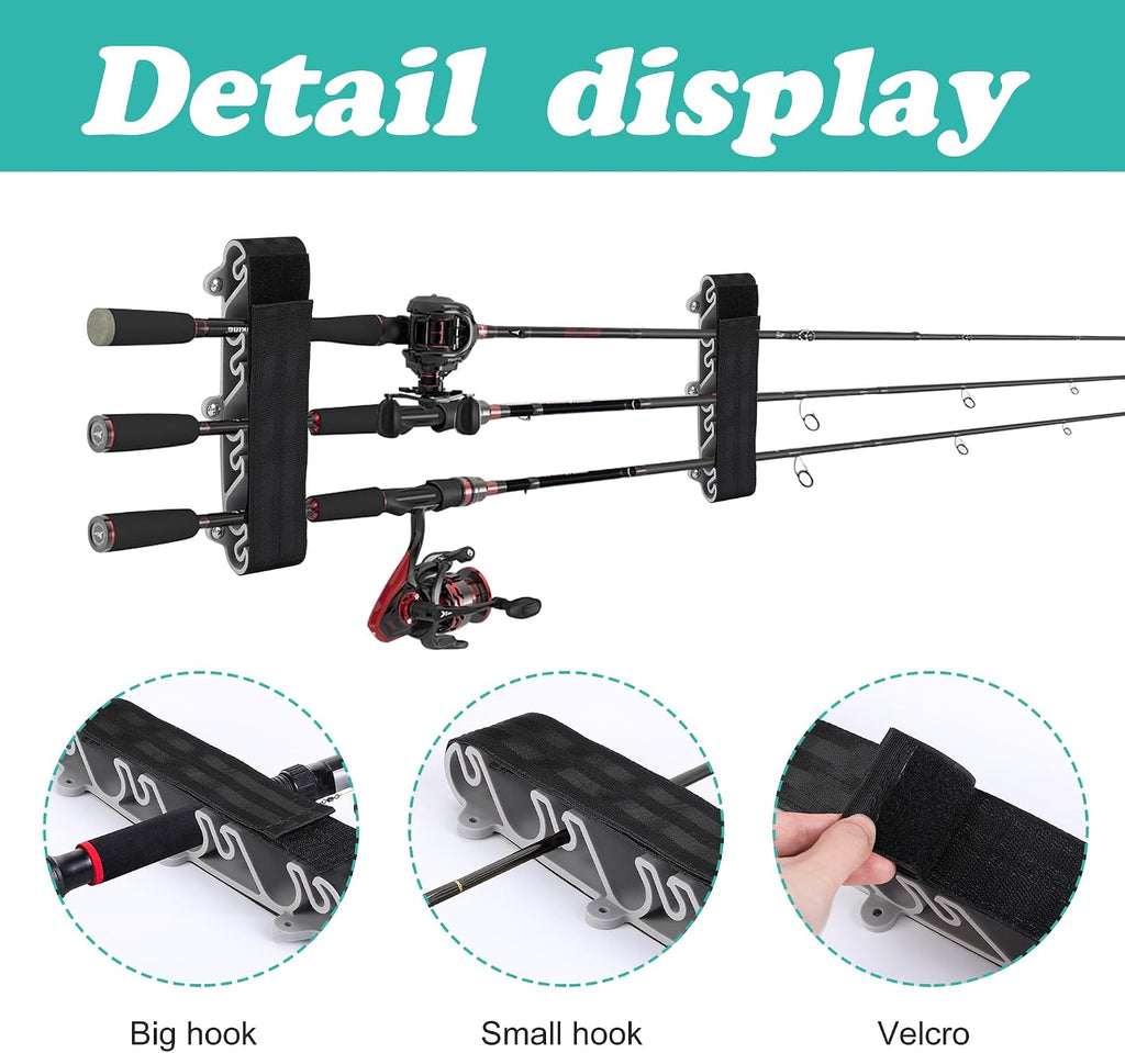 2 Pack Boating Vertical Fishing Rod Holders, Vertical Fishing Rod Rack