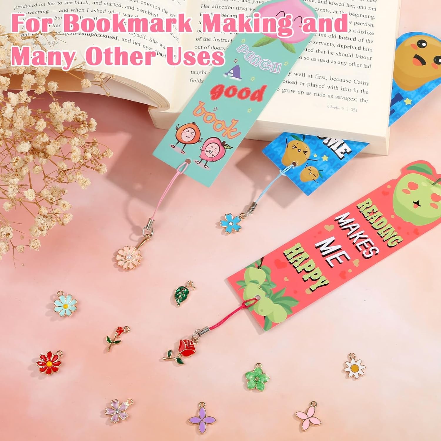 150 Pcs Flower Charms for Jewelry Making(75 Pairs), Assorted Wholesale Mixed Bulk Metal Earring Charms for DIY Necklace Bracelet Earring Jewelry Making and Crafting