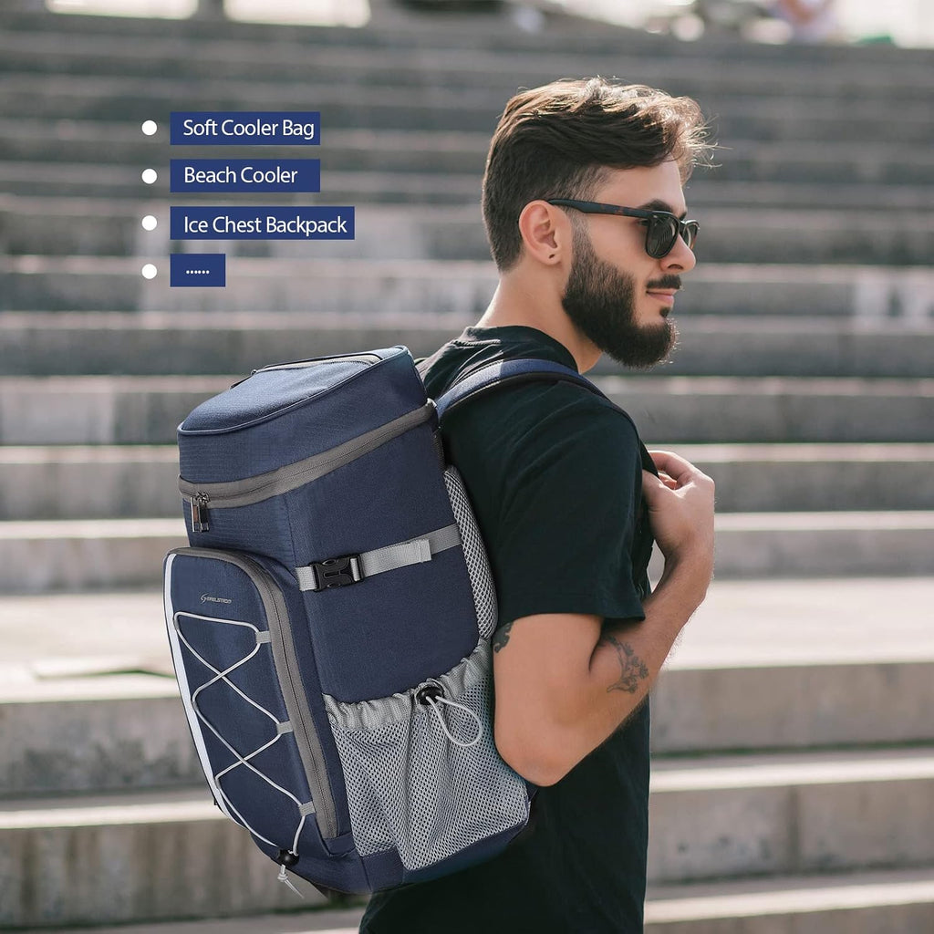Maelstrom 35/50Can Insulated Cooler Backpack, Leakproof Soft Lunch Ice Bag