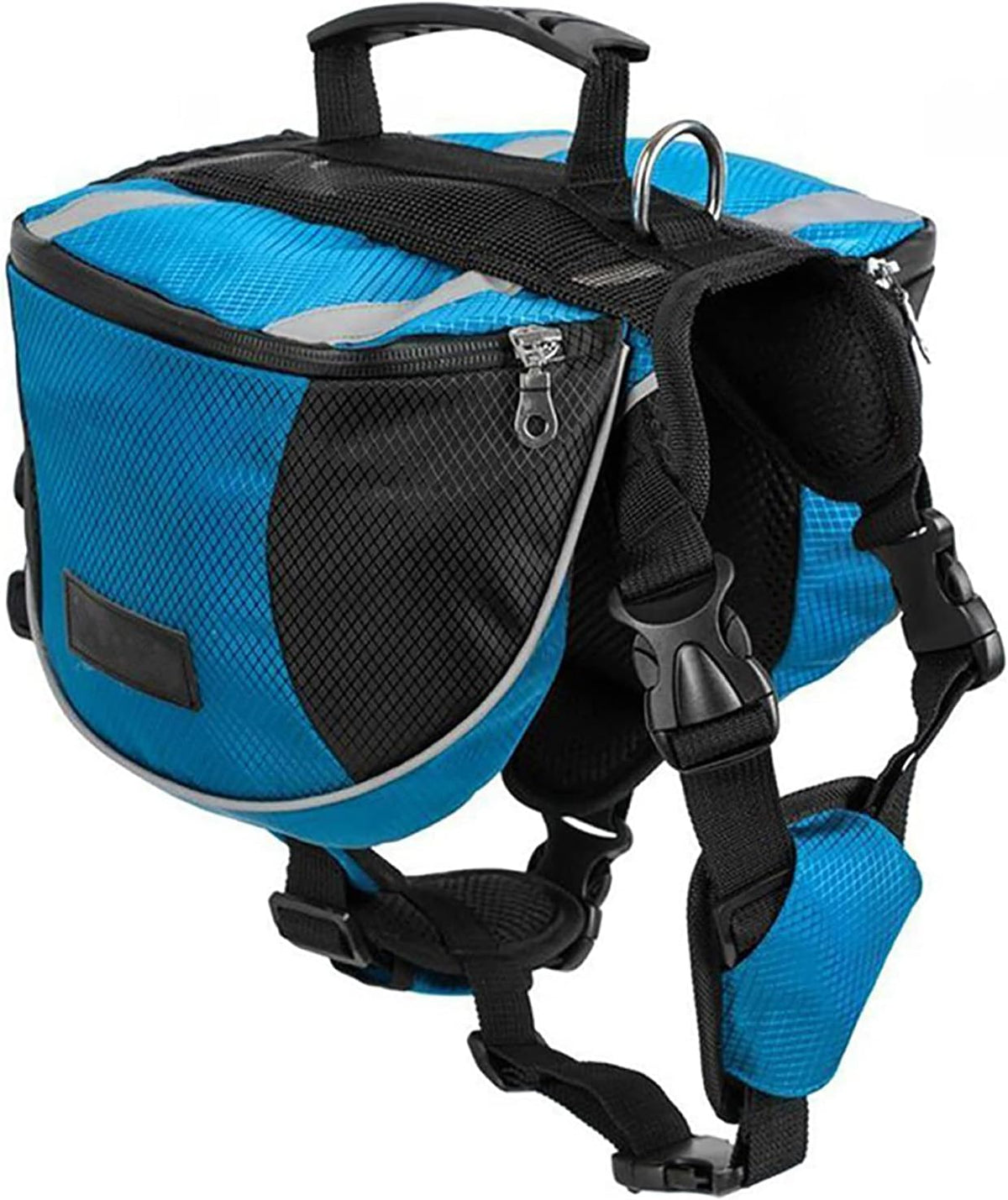 Polyester Dog Saddlebags Pack Hound Travel Camping Hiking Backpack Saddle Bag for Small Medium Large Dogs (Neon Green,M)