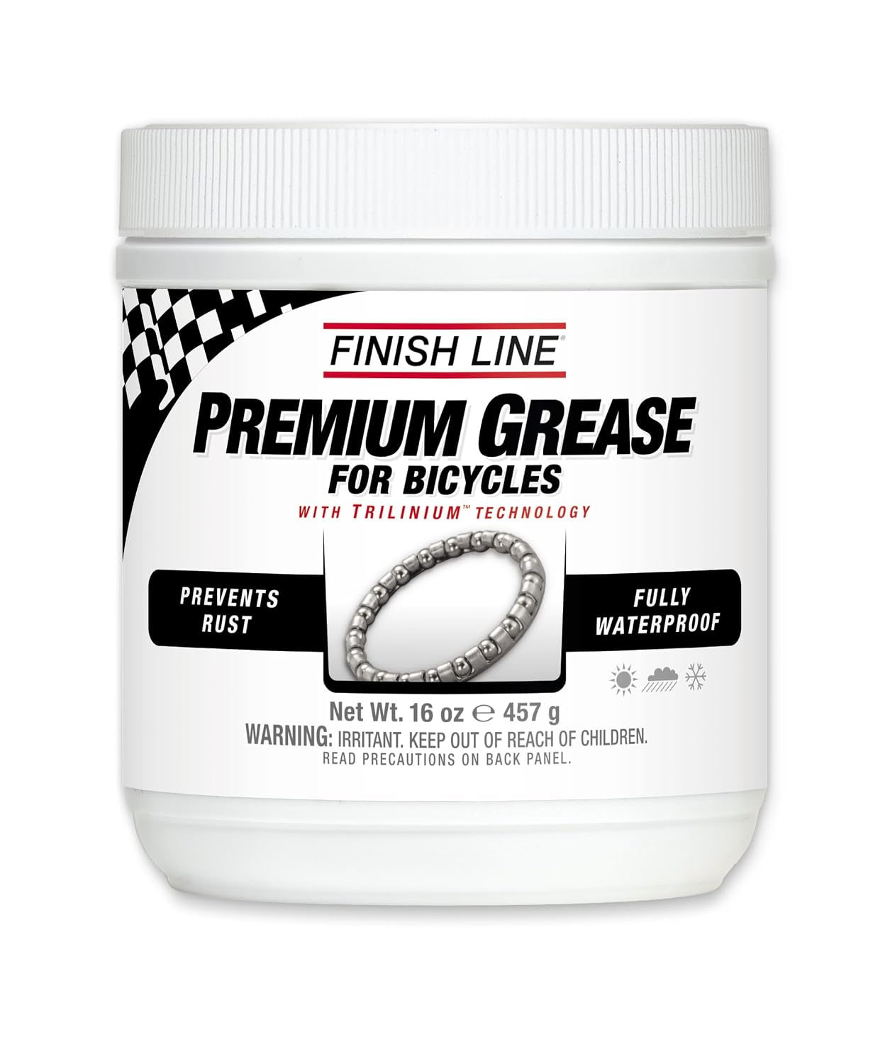 Finish Line Premium Grease Bikes Waterproof Extreme Pressure 1 lb Tub