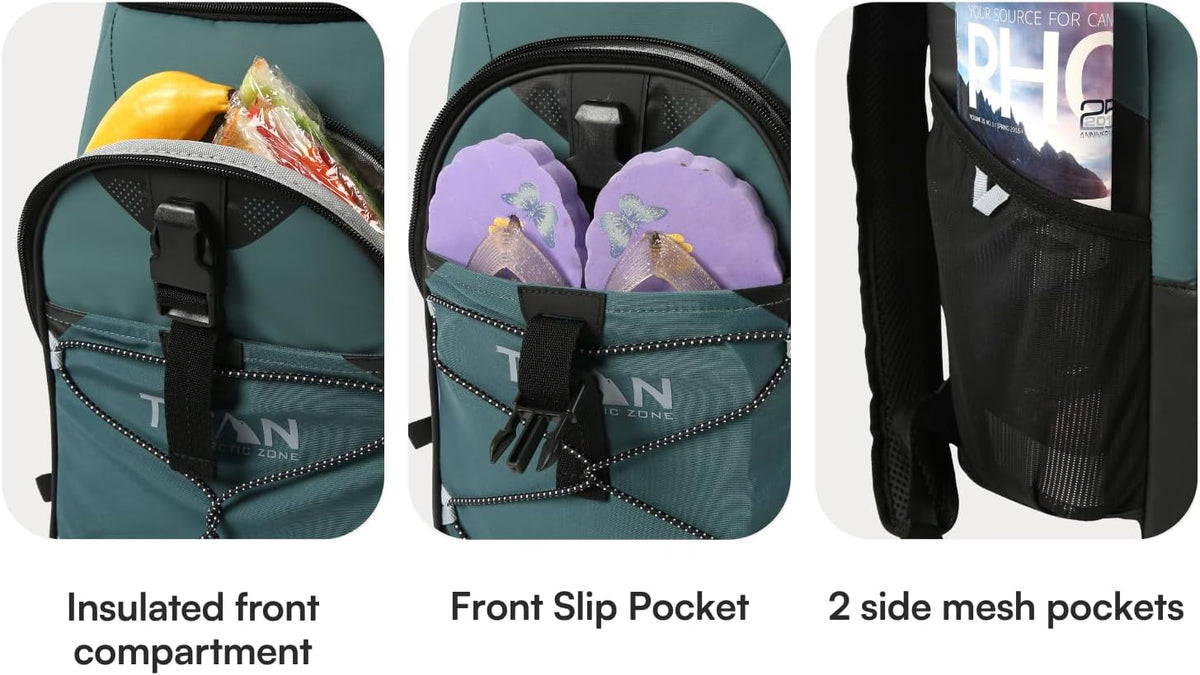Titan 24 Can Backpack Cooler, Keeps Ice Up to 2 Days