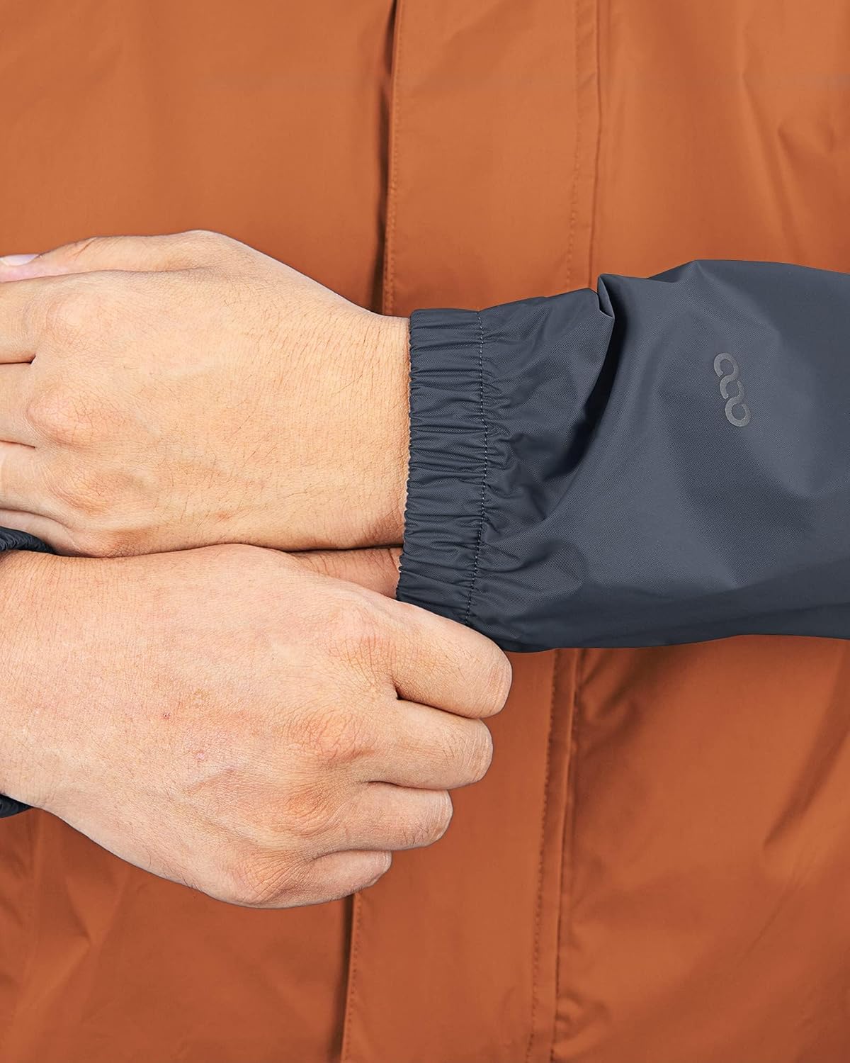 33,000ft Men's Packable Rain Jacket Lightweight Waterproof Golf Raincoat