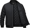 Cotrasen Men's Bomber Jacket Fall Winter Windbreaker Warm Quilted Coats