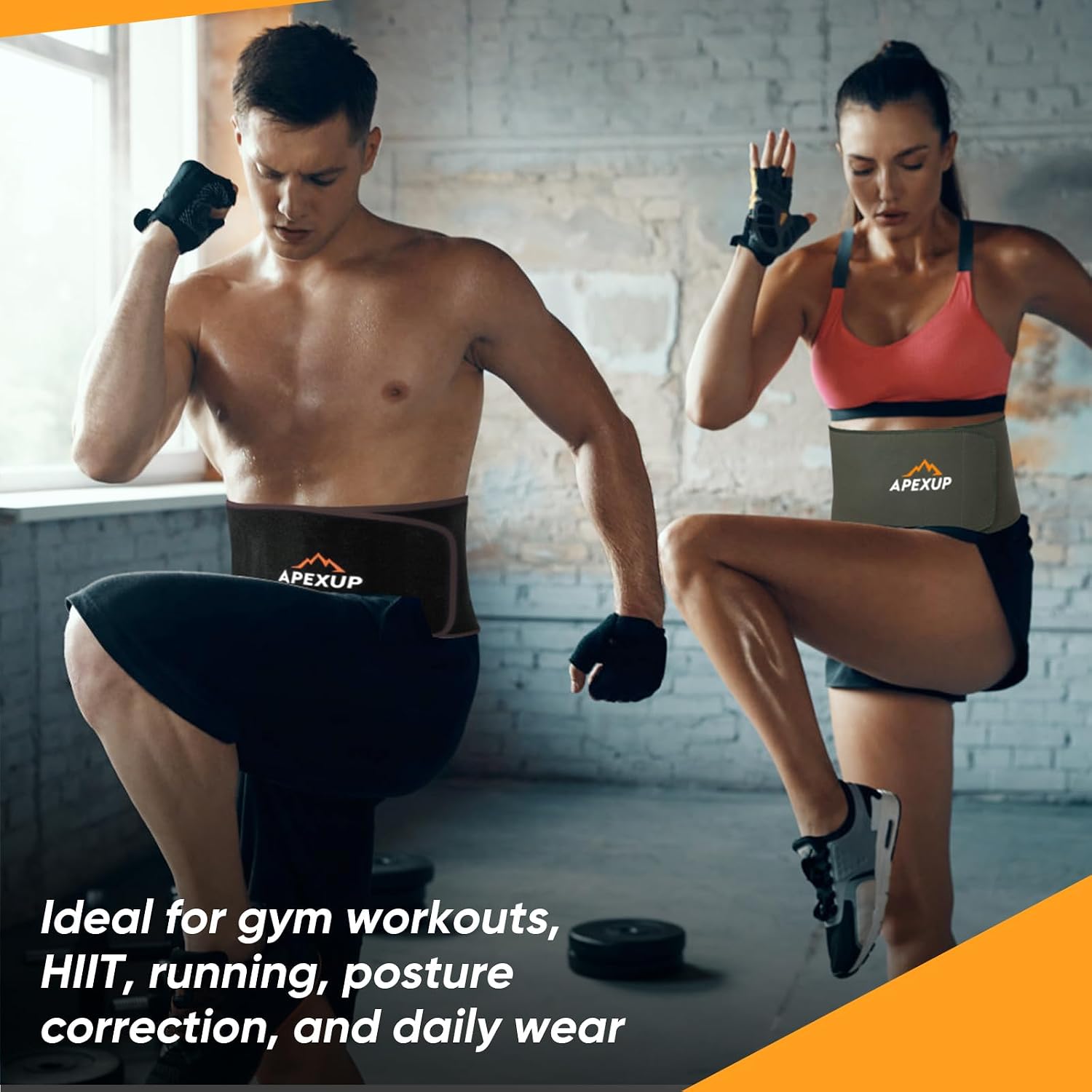 APEXUP Waist Trainer for Women Lower Belly Fat, Men Sweat Band, Stomach Wrap, Waist Trimmer with Removable Lumbar Support