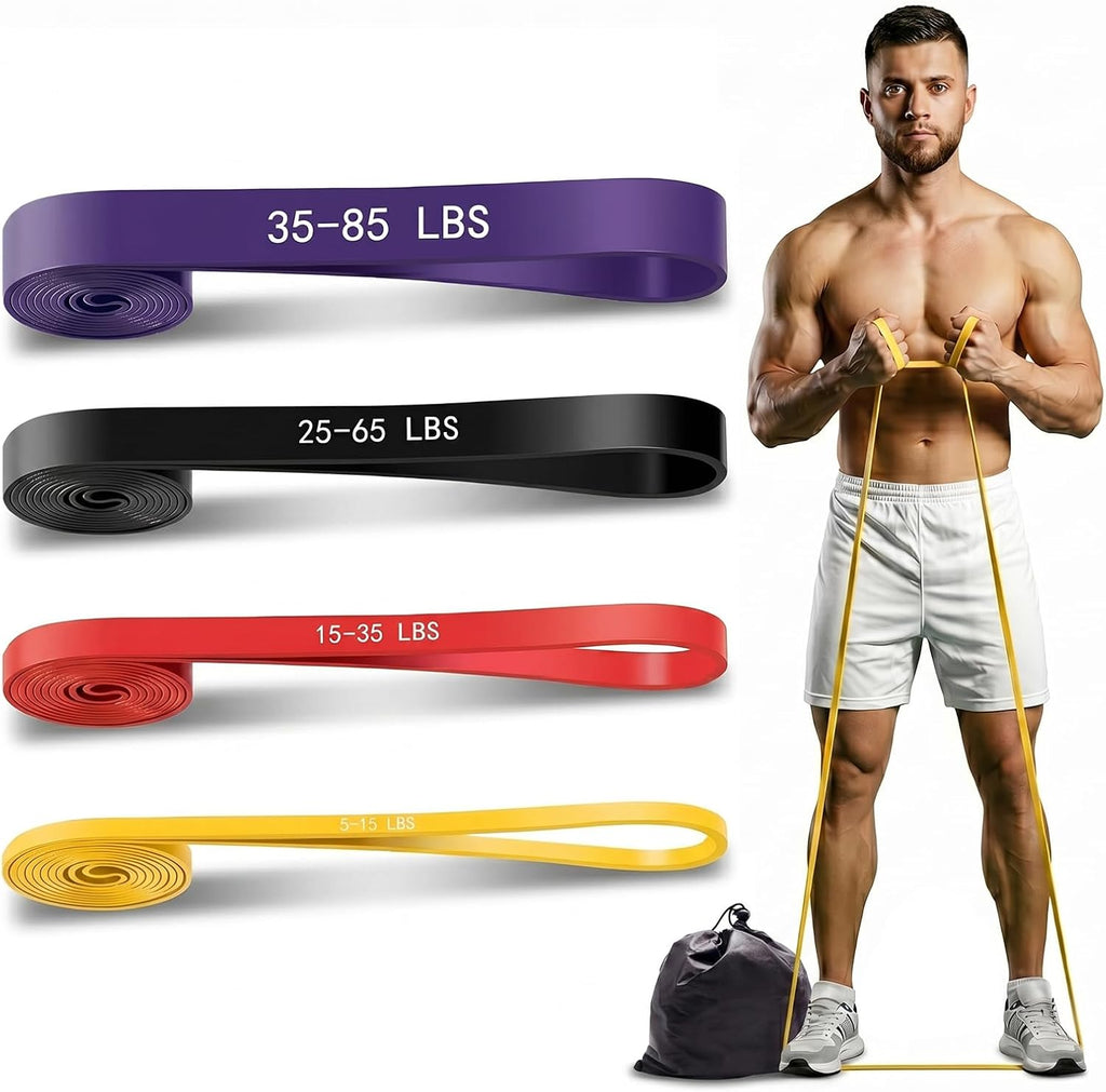 Resistance Bands for Working Out, 4-Level Pull Up Assistance Bands