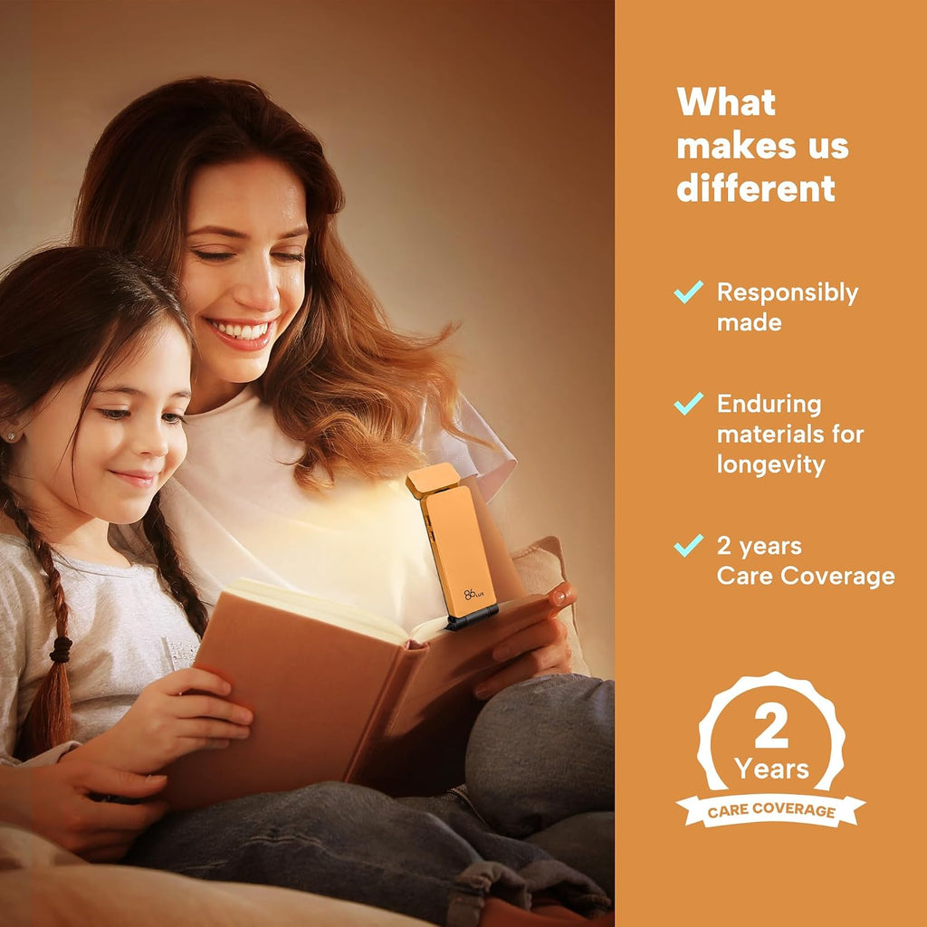 86lux Book Light, Rechargeable Reading Lights for Books in Bed