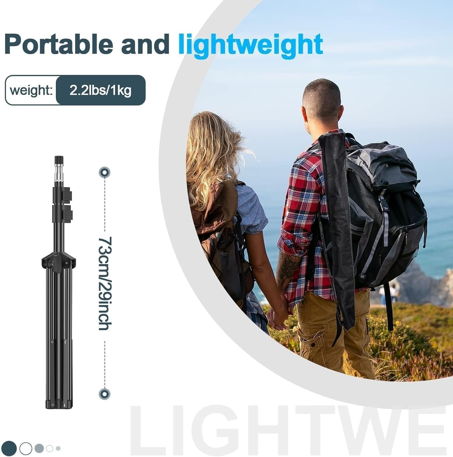 EMART 7Ft Light Stand for Photography, Speedlight, Flash, Softbox-2 Pack