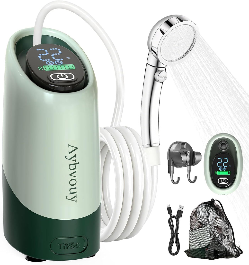 Portable Shower for Camping,Camp Shower Rechargeable,Camping Shower