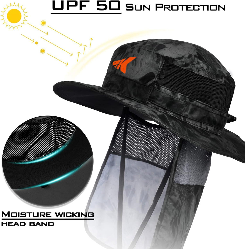KastKing Sol Armis UPF 50 Boonie Hat for Sun Protection, Men Women
