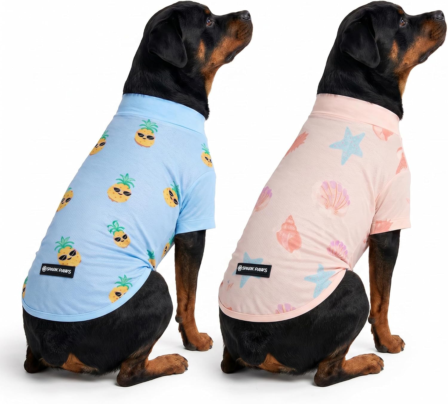 Spark Paws Sunblock Dog T-Shirt, SPF 30 UV Sun Protection, Summer Cooling