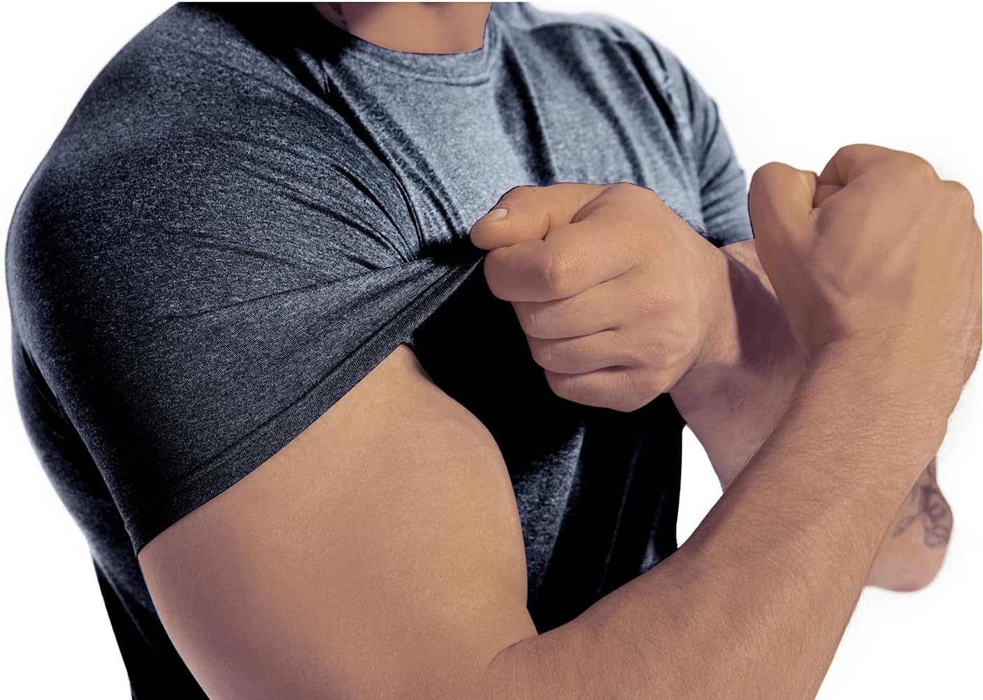 Men's 3pack Dry Fit Workout Gym T Shirts Short Sleeve Moisture Wicking Tops
