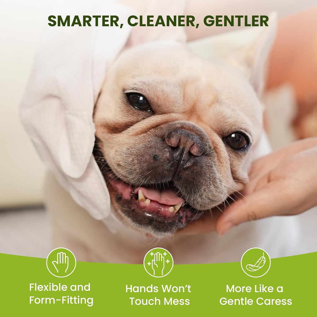 PawSono 36PCS Hypoallergenic Pet Glove Wipes for Dogs, Cats & Small Animals