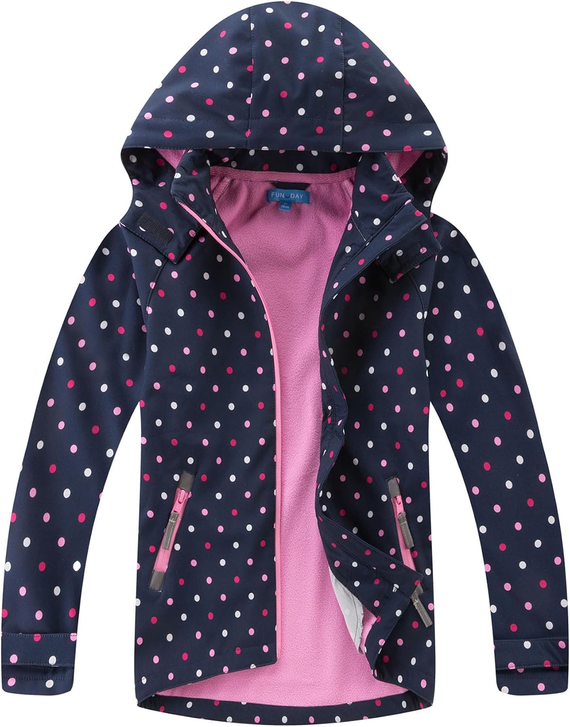 MGEOY Kids Rain Jacket, Waterproof Lightweight Hooded Windbreaker for Boys Girls 4-16Y