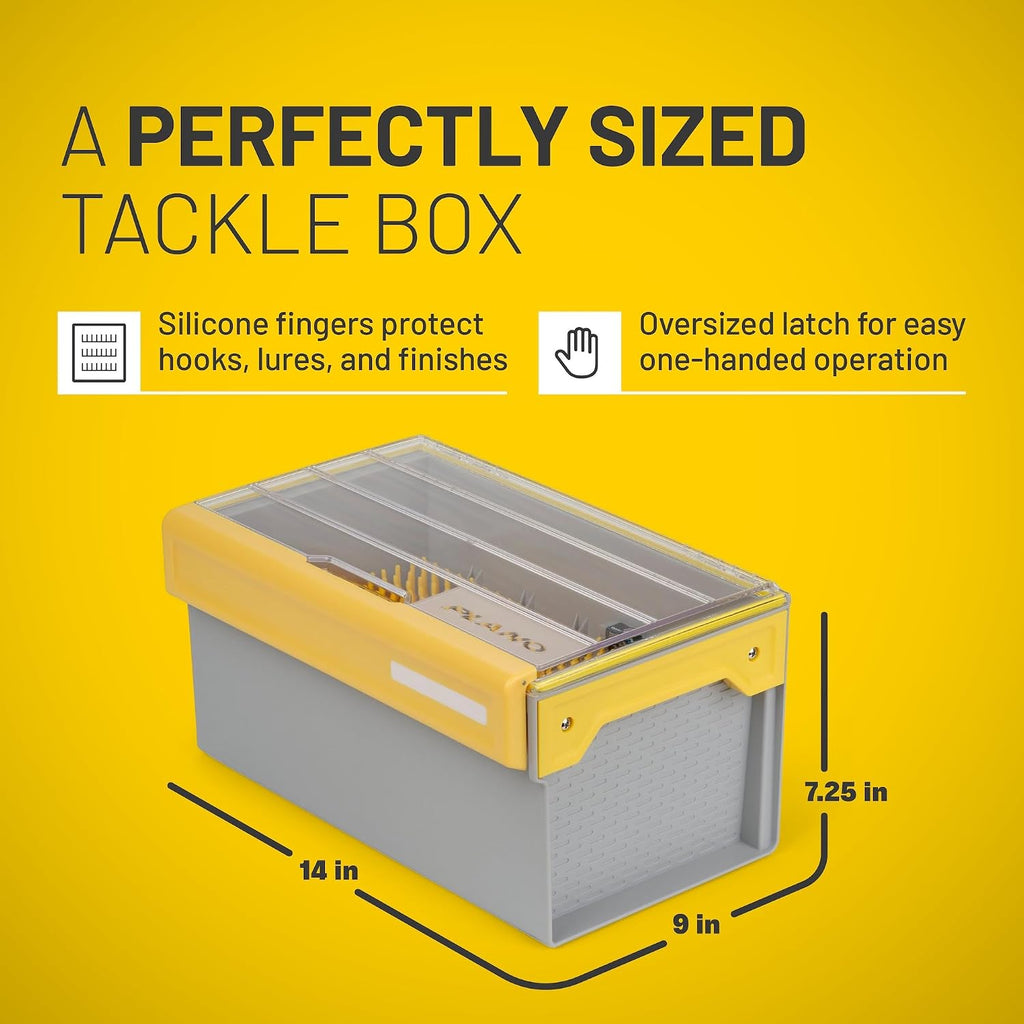 Plano Edge Master Crankbait XL Tackle Storage | Premium Tackle Organization with Rust Prevention, Clear/Yellow