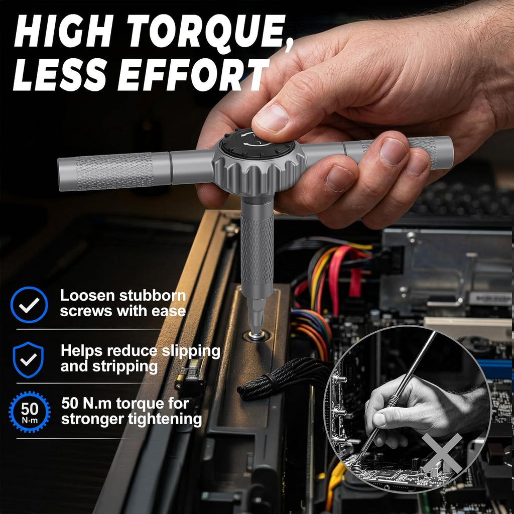 STREBITO Magnetic Screwdriver Set, 67-in-1 Ratcheting Screwdriver Set