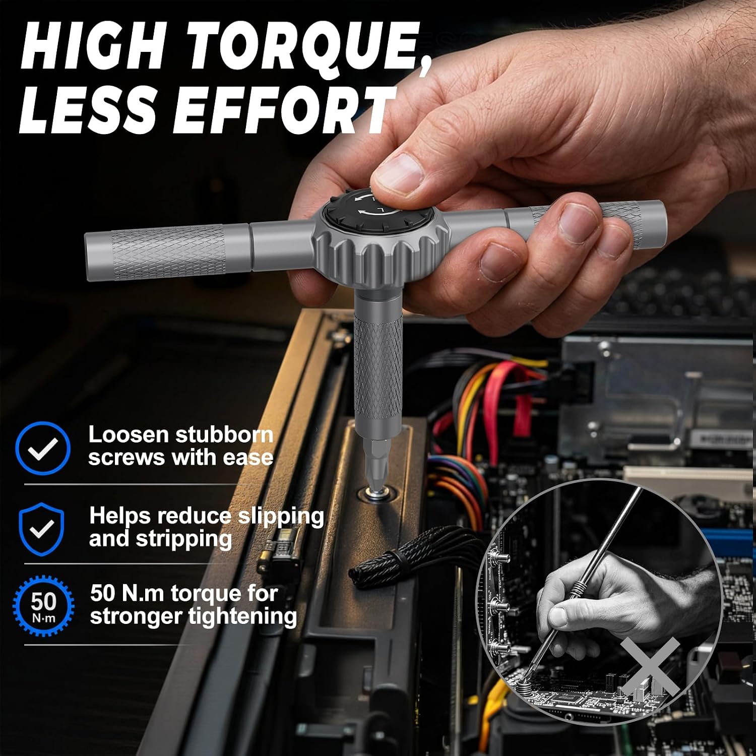 STREBITO Magnetic Screwdriver Set, 67-in-1 Ratcheting Screwdriver Set