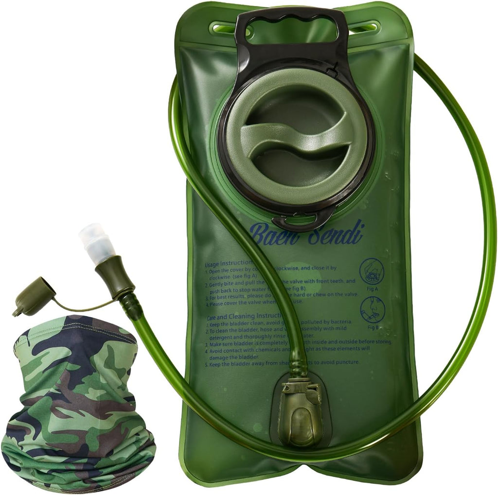 2 Pack Hydration Bladder 2 Liter/70 oz - 1.5L 2.5L 3L Water Bladder - BPA Free Hydration Pack Replacement - BPA Free Hydration Pack Replacement