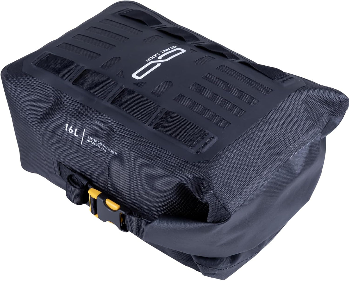 Giant Loop Revelstoke Dry Bag, Waterproof Roll-Top Motorcycle Bag, 16-Liter Capacity, Fits Any Motorcycle, UTVs, ATVs, Snowmobiles & More (Gray)