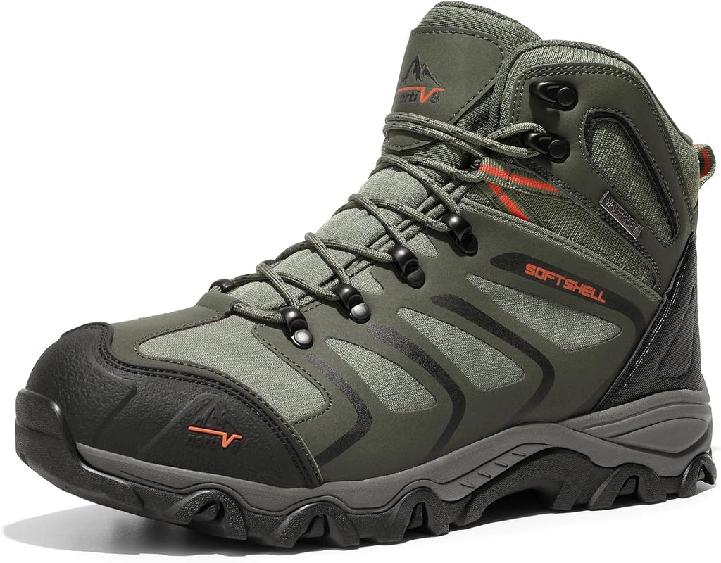 NORTIV 8 Men's Ankle High Waterproof Hiking Boots