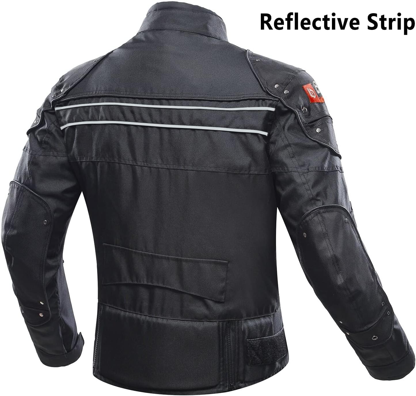 BORLEN Motorcycle Jacket for Men with Armor CE Certified Riding Jacket