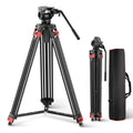 NEEWER Basics 74" Video Tripod with Fluid Head, Metal Camera Stand, TP37