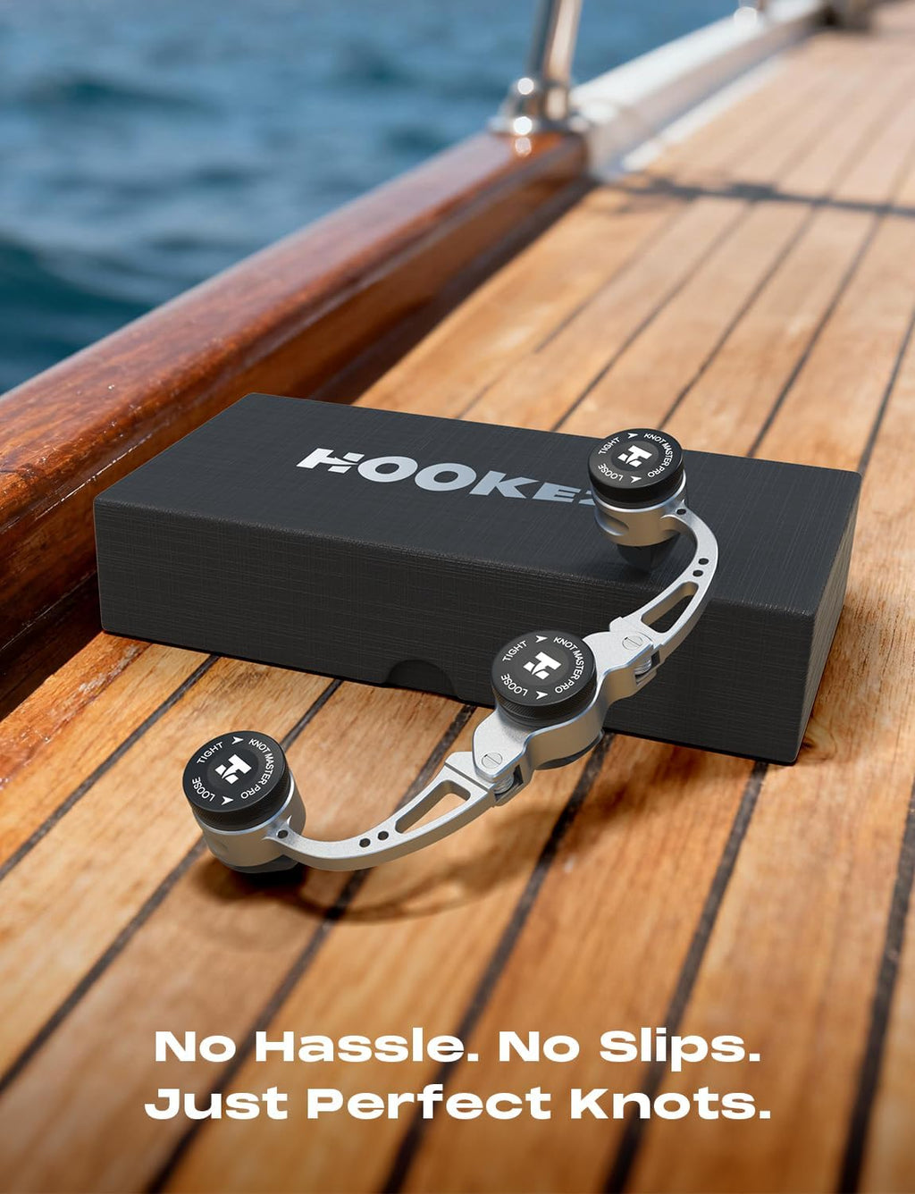 HOOK-EZE FG Knot Tying Tool, GT Knot Assist for Braid to Leader Connection, Adjustable Tension, Fast and Secure FG Knotter, Premium Fishing Gifts for Saltwater Freshwater Anglers Fishermen