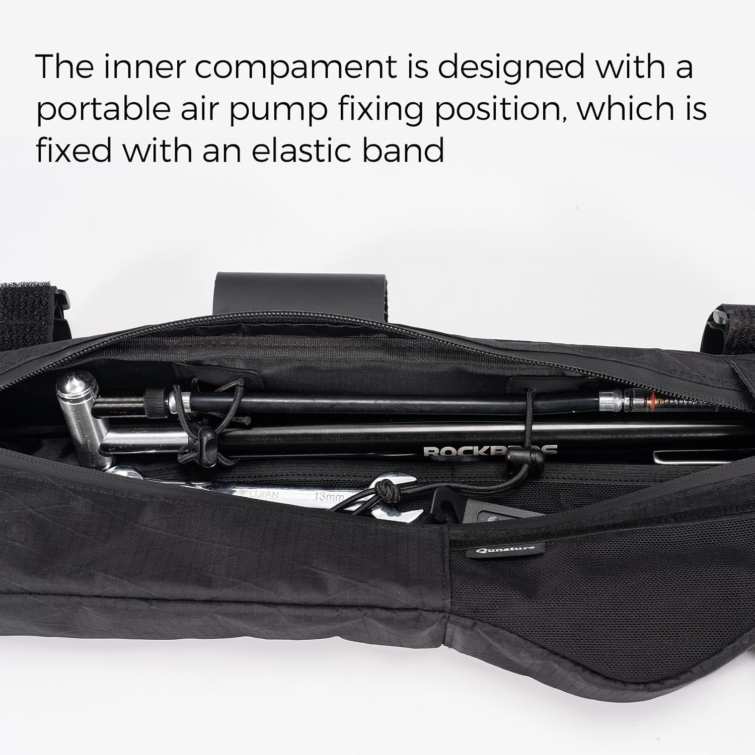 Bike Frame Bag Waterproof Triangle Bag Anti-Slip 5-Point Straps