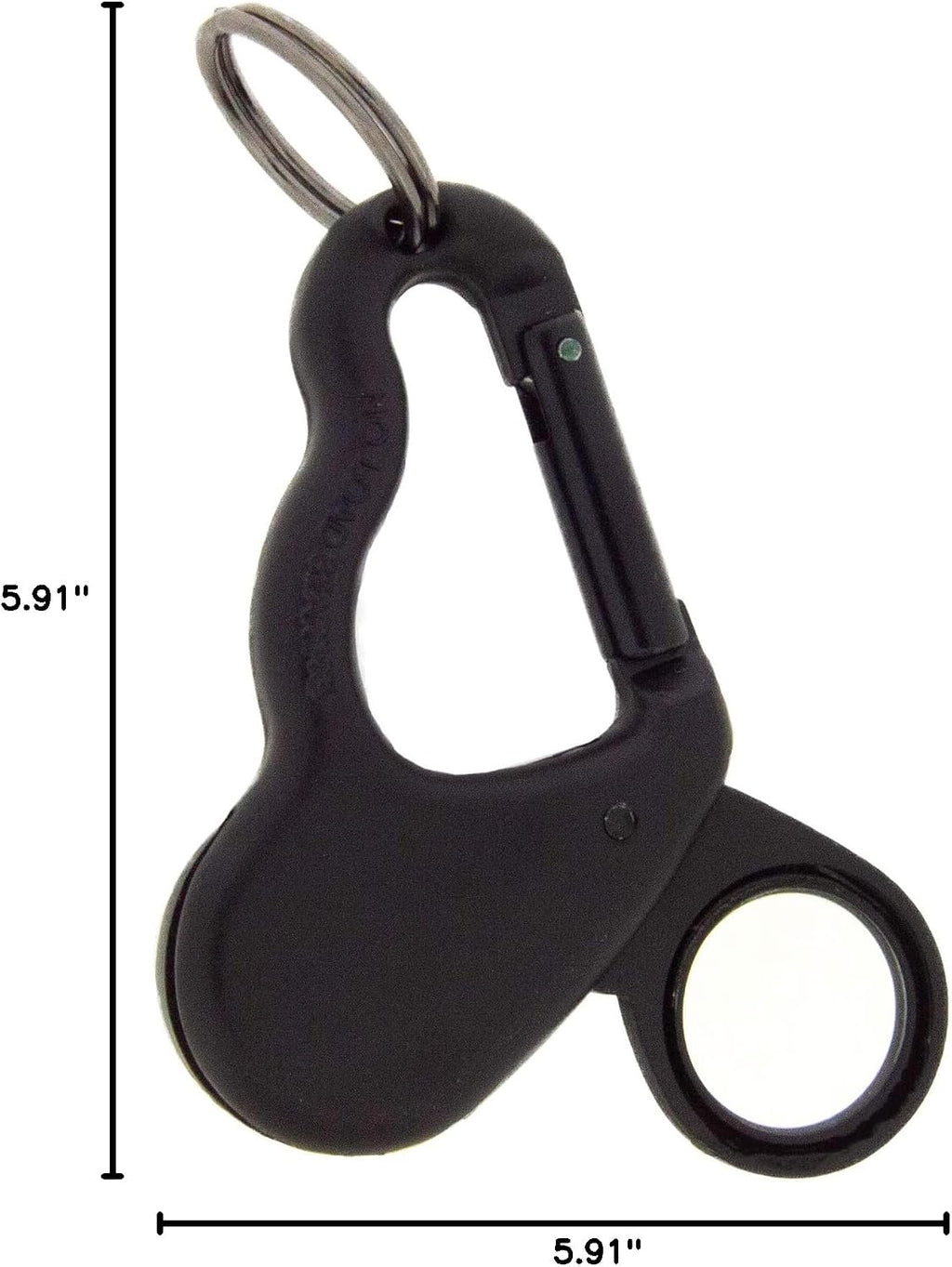 Sun Company MagniComp - Compass/Magnifier Carabiner | Carabiner with Luminous Compass and Foldaway Magnifying Glass