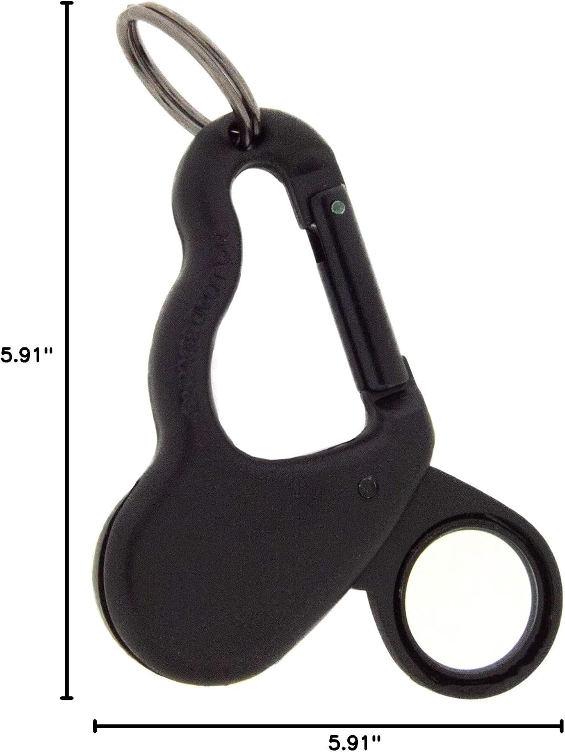 Sun Company MagniComp - Compass/Magnifier Carabiner | Carabiner with Luminous Compass and Foldaway Magnifying Glass