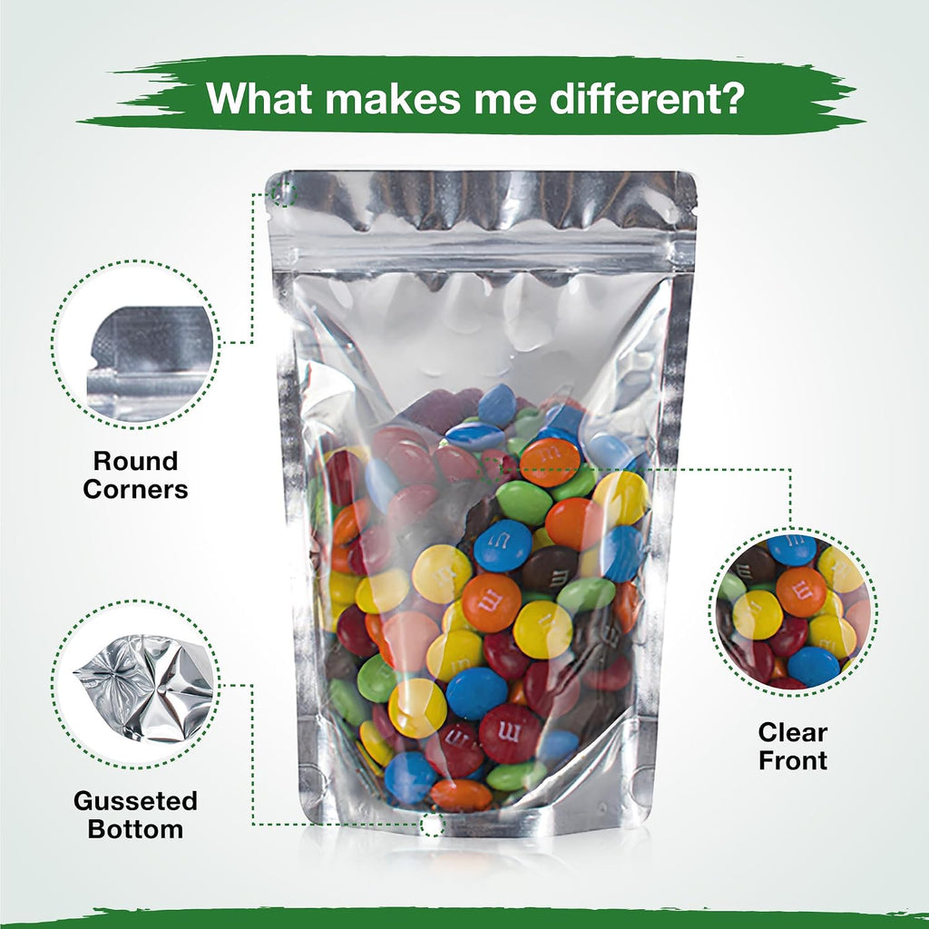 4x6 Mylar Bags for Food Storage with 7.5mil Thick - Pack Of 100