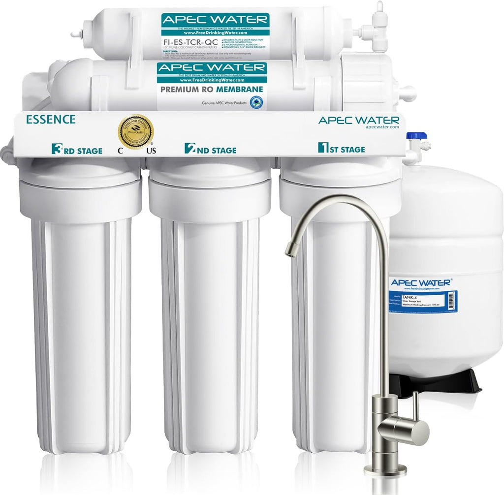 APEC Water ROES-50, 5-Stage Under Sink Reverse Osmosis System, 50 GPD