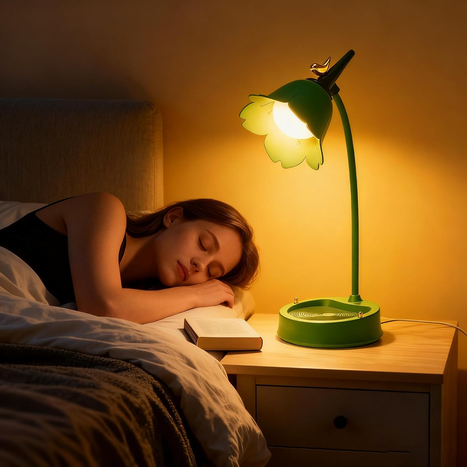 magical JD LED Desk Lamp Cordless Table Light Adjustable Gooseneck Dimmable Touch Rechargeable Battery Eye-Caring Night Light for Kids,Mini Cute Lamp for College Dorm Bedroom Reading