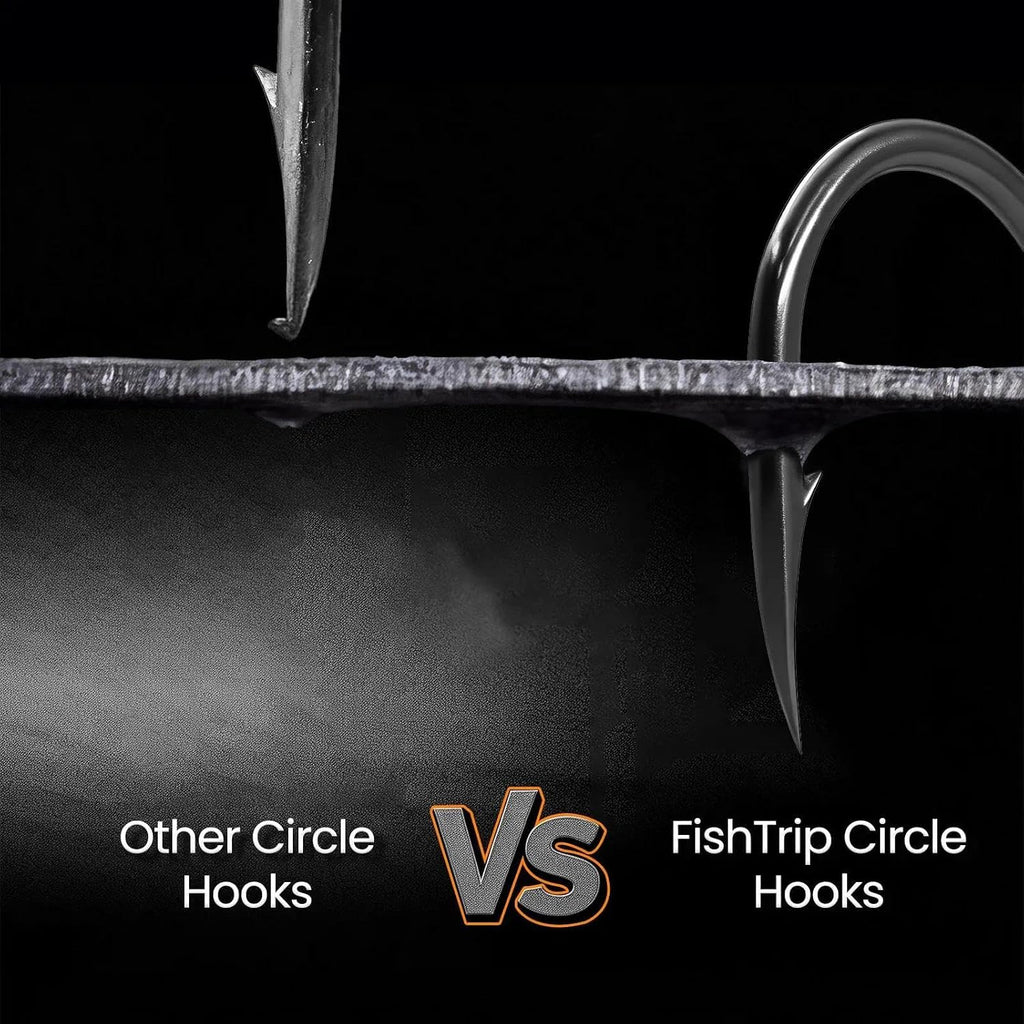 FishTrip 50/100/120/210Pcs Octopus Fishing Hooks for Saltwater & Freshwater