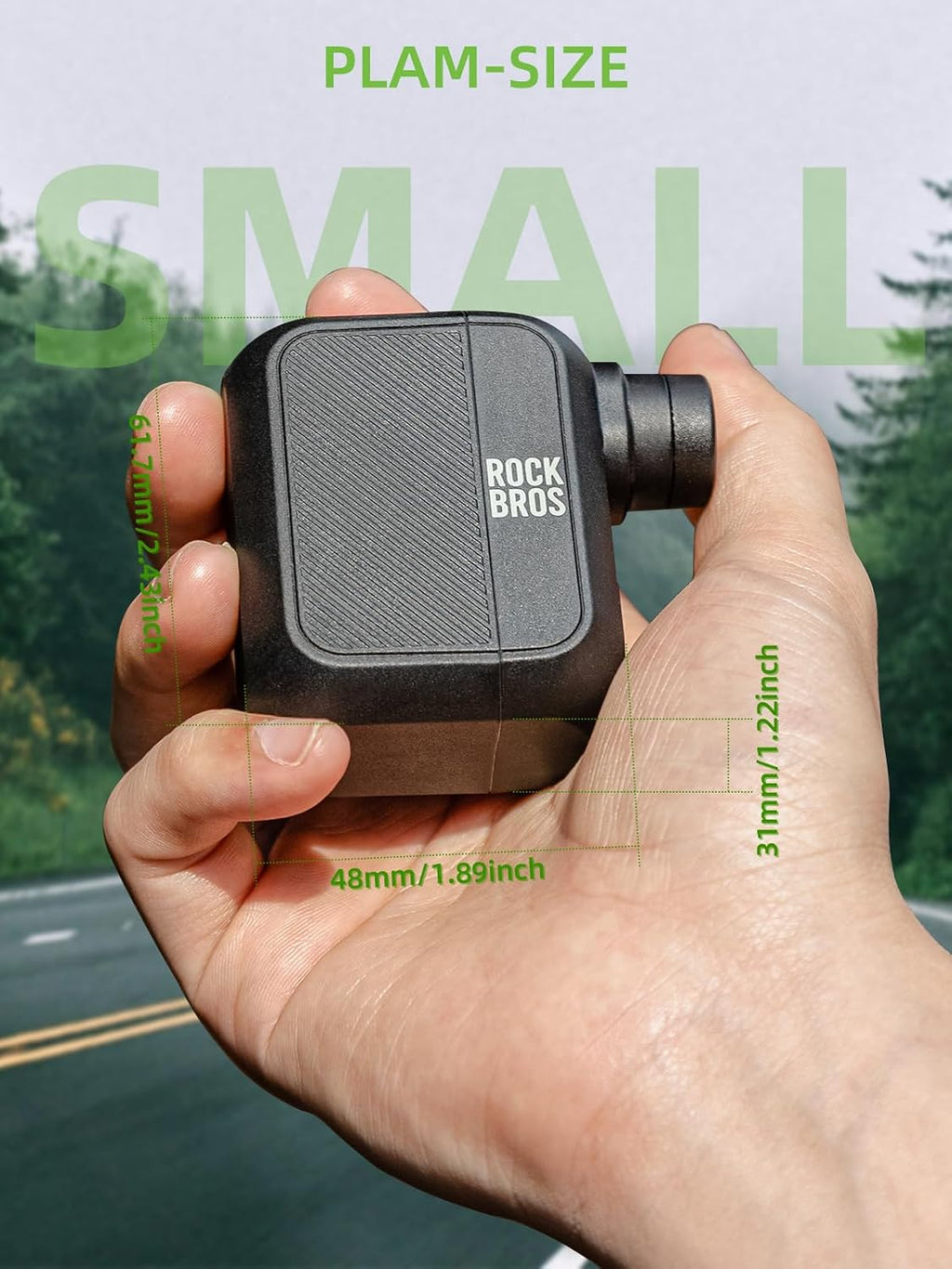 ROCKBROS Mini Bike Pump Portable Electric Bike Tire Pump 100PSI