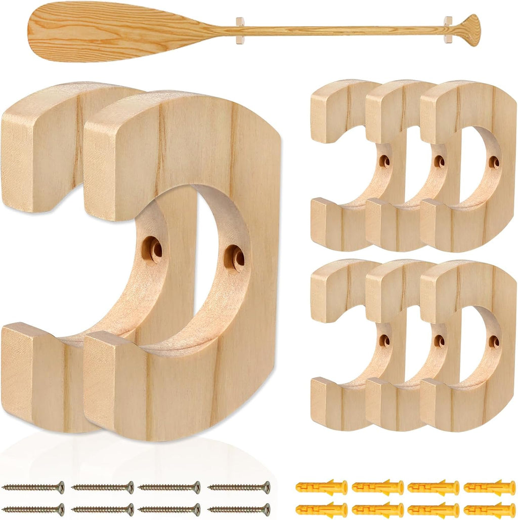 Wooden Paddle Hold Hanger Paddle Racks Wall Storage Paddle hanger