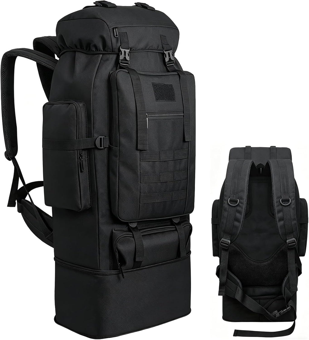 80L/100L Hiking Backpack Men Camping Rucksack Large Outdoor Travel Military Tactical Molle Trekking Knapsack Bag Women