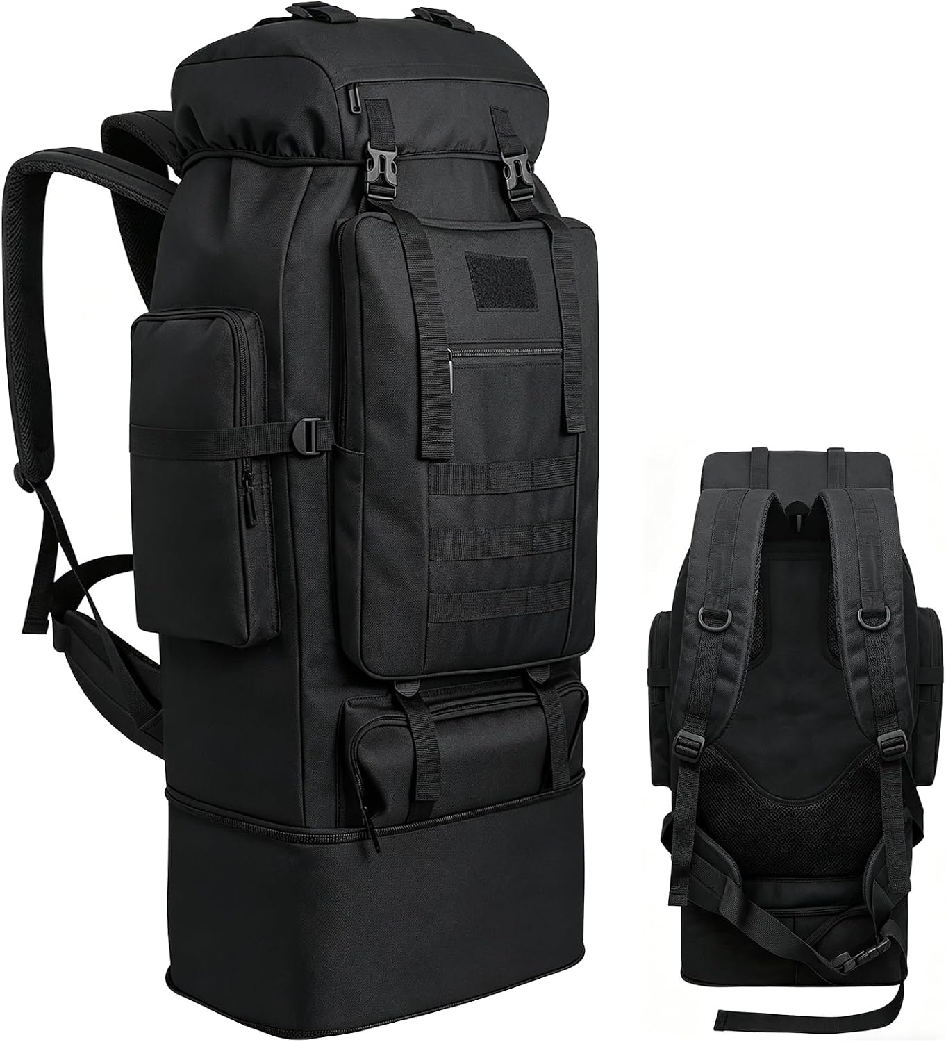 80L/100L Hiking Backpack Men Camping Rucksack Large Outdoor Travel Military Tactical Molle Trekking Knapsack Bag Women