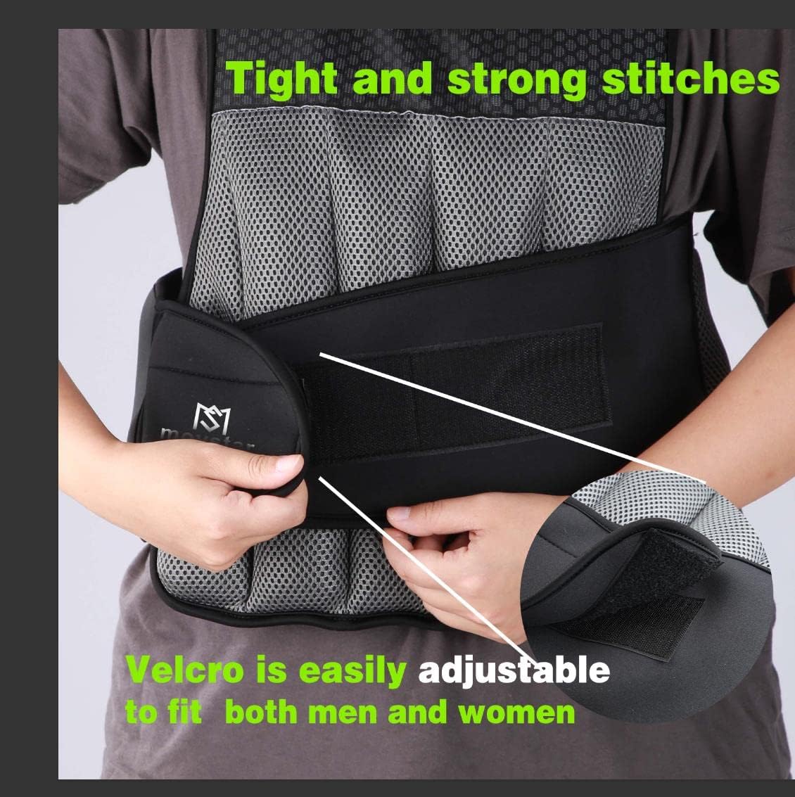 Adjustable Weighted Vest Women Men with Reflective Design 10lbs,20lbs Workout Vest for Strength Training, Walking, Jogging, Weightlifting, Running Men Women